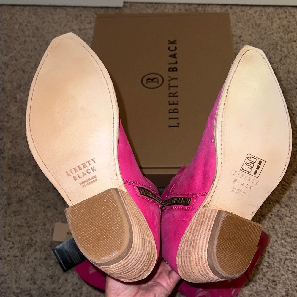 Liberty Black Alyssa Fuchsia Over the Knee Boots - Picture 5 of 5